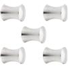 SOTECH 5 pezzi Pomelli per mobili LEEDS Ø 30 mm altezza 37 mm Acciaio | inossidabile spazzolato Pomello per cassetto Maniglia