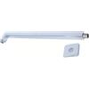 Soytich 50cm Supporto a Parete Braccio Aspirazione Metallo Cromato F, Soffione Doccia Asta Doccia Asta (Braccio M6)