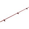 Parotec PARANEVE Kit Tubolare Completo 3,0 m (300 cm) - Per tetti a giunto aggraffato (doppio & angolare), click/snap - paraneve - 1 tubo, 3 supporti, 10 colori - RAL 3011 Rosso (classico)