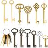 TRESSON Set di 12 chiavi di ricambio universali, adatto per vecchie porte di mobili, tavole da toeletta, orologi vintage, serrature cinesi, ecc., dona un tocco decorativo ai mobili antichi
