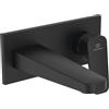 Ideal Standard - Ceraplan, Miscelatore monocomando per lavabo per installazione a parete, Rubinetto a muro, Nero seta