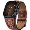 Fullmosa Cinturino in Vera Pelle Compatibile con Apple Watch SE3 44mm Serie 6 5 4, 46mm Serie 11 10,45mm Serie 9 8 7, 49mm Ultra3/2/1, Comodo Cinturino di Ricambio per iWatch Band 42mm Serie 3 2 1