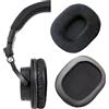 V-MOTA Cuscinetti auricolari compatibili con cuffie over-ear Audio-Technica ATH M50X, M50XBT, M50, M40X, M30, M20, cuscinetti sostitutivi parti di ricambio (paraorecchie 1 paio in flanella nera)