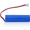 Uxney Batteria ricaricabile da 3,7 V 2600 mAh, batteria agli ioni di litio con connettore XH2.54/2P per prodotti elettronici fai-da-te, giocattoli, illuminazione, dispositivi Bluetooth