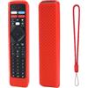 Generic Custodia protettiva per telecomando Philips RF-402A NH800UP in morbido silicone antiscivolo e anti-caduta, colore: rosso
