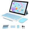 NOVOJOY Tablet 10 pollici Android 15 Tablet, 2 in 1 Tablet, Include Tastiera Mouse Caso Stylus, 64GB ROM+8GB RAM 1TB espandibile 2MP+8MP Doppia fotocamera, 5G WIFI-6 Bluetooth 6000mAh Batteria 10.1 pollici