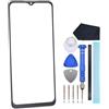 VEKIR Schermo in vetro di ricambio per Samsung Galaxy A12 SM-A125F/DSN SM-A125F/DS SM-A125F, kit di strumenti per la riparazione dello schermo in vetro