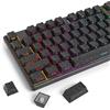 SOLIDEE Set di Keycaps Neri PBT Double Shot,Texture Carbon Forged,Profilo Cherry,141 Tasti ANSI/ISO,Keycaps Shine Through,con Switch MX,Keycaps per Tastiera Meccanica Retroilluminata(Black)