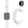 yystao Cinturino per RUIMEN D1, cinturino in silicone compatibile con RUIMEN D1, delicato sulla pelle, cinturino di ricambio per smartwatch, 22 mm (bianco)