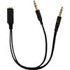 LINK LKADAT137 Adattatore Audio Cuffie E Microfono su Smartphone CONNETTORI 1 Femmina 3,5MM - 2 Maschio 3,5MM