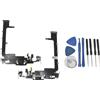 TELEMATICARICAMBI Flex Flat Dock Connettore di Ricarica (Senza Chip IC) Compatibile con iPhone 11 Pro Max - Modelli A2161, A2218, A2220 Ricambio Microfono Dati e carica colore Nero + Kit Attrezzi Professionale Incluso
