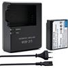 YUEFANSEN Kit Batteria LP-E10 e Caricabatterie LC-E10 2200mAh | Compatibile con Canon EOS 1500D 4000D 1300D 1200D 1100D Rebel T7 T6 T5 T3 Kiss X90 X80 X70 X50