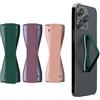 kwmobile Supporto Dita Cellulare - Set 3x Fasce Elastiche Sostegno Antiscivolo Antiurto Telefonino Supporto Universale - Finger Holder Phone petrolio metallizzato/bordeaux metallizzato/oro rosa