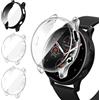 iVoler 3 Pezzi HD Clear Cover con Pellicola Protettiva per Samsung Galaxy Watch Active 2 44mm, Copertura Completa Custodia Anti-Graffio Ultra Sottile Morbida TPU Case, 2 Trasparente + 1 Nero
