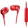 Philips SHE3705RD Auricolari In-Ear con Microfono Incorporato, Rosso