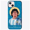 PhoneThrone - Cover Personalizzate con Grafiche Uniche Standard in Vari Temi per Iphone, Honor, Samsung, Altri, Custodia Cover Idea Regalo (IPHONE 11 PRO, Maradona Campione)