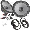 EvoTuning Kit Casse Altoparlanti Anteriori per Fiat Bravo II dal 2007 compatibile con Hertz K 165 300W Set 2 woofer +2 tweeter + 2 Anelli Adattatori 165mm + 2 Cavi (No plug and play)