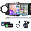 VECHTEL 6G 128G VECHTEL 7Autoradio 2 DIN Bluetooth per Toyota Yaris Grmn 2012-2017 Carplay Android Auto Wireless,Android 15,DSP EQ,Wifi GPS Navi,RDS/FM Radio con Retrocamera AHD