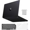 MOSISO Custodia Compatibile con MacBook Pro 16 Cover M5 M4 M3 M2 M1 2026 | Copritastiera&Proteggi Schermo&Borsa&Naturale Ultra-Sottile Case per Pro 16,2 pollici Pro/Max 2025 2024 2023-2021,Spazio Nero