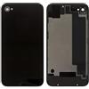 Riihoo Cover posteriore per batteria, parti di ricambio compatibile con iPhone 4S, (nero, con componente, HC)