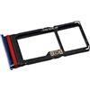 Mainhattan Mobile Porta Scheda SIM per Motorola Moto G100 (XT2125) + Carrello di Memoria Micro-SD, Sostituzione Originale, Blu