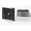 Tillmann Media Slimcase custodia per CD per 1 CD/DVD, frontale trasparente, base nera confezione da 50 + spese di spedizione