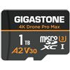 Gigastone Recupero dati per 5 anni: scheda micro SD GIGASTONE da 1 TB, drone 4K Pro Max, A2 V30 per drone DJI o Action Camera, GoPro, registrazione video 4K UHD, R/W fino a 150/130 MB/s, UHS-I U3 C10 classe 10