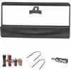 tomzz Audio 2415-001 Set di cornici radio compatibili con Ford Escort Focus Fiesta Scorpio Transit Mazda 121 nero con adattatore radio ISO Antenna Adattatore ISO Staffa di rilascio DIN
