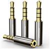 MOSWAG Adattatore per cuffie da 2,5 mm a 3,5 mm, connettore audio Jack placcato oro da 2,5 mm femmina a 3,5 mm maschio Spina ausiliaria stereo/mono per altoparlante per cuffie (pacchetto 4)