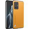 HAFFAN Custodia Cover Protettiva per Cellulare per Xiaomi MI 11T / Xiaomi MI 11T Pro (6.67 inches), Stile Similpelle - Giallo