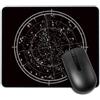 Wanmeishijie Tappetino per mouse con mappa celeste astrologica, tappetino per mouse quadrato nero, base in gomma antiscivolo, con bordi cuciti resistenti 24,1 x 20,1 cm, per gaming, lavoro, ufficio, computer