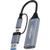 Générique Scheda di Acquisizione Video - Convertitore Audio | Scheda di Acquisizione Esterna USB - per PC Laptop Telefono Streaming e Registrazione