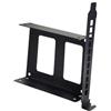 LeeQinersw Telaio di Montaggio per Dischi Rigidi con Ripiano per Alloggiamento unità per Ssd Pci HDD, per Computer con Montaggio su Telaio, Suo Massimo Teorico è di 750, 2.5inch Black