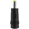 Jrifedptry Connettore di alimentazione DC con punta gialla da 4,0 x 1,7 mm a jack femmina da 5,5 x 2,1 mm, colore: nero