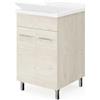 Savini Lavatoio 2 Ante cm.50x50 colore Rovere Ghiaccio