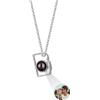 Moainut I Love You 100 Collana di proiezione linguistica,Collana a ciondolo per fotocamera personalizzata,Regalo memoriale per l'amante