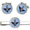 Giftshop UK Reale Italiano Blu Scuro (Regia Marina) Gemelli E Fermacravatta Set