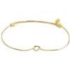 Generico Bracciale Unisex Marlù 25BR0001G-M con nodo catena snake Oro