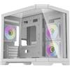 darkflash Case per computer Darflash Ft418 + 6 ventole Argb (bianco)
