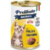 Generico Umido Gatto Prelibato Macinato Alimento completo per gattini di tutte le taglie,gusto Pollo e Tacchino, senza cereali,senza conservanti | 12 scatolette da 400 grammi l'una.