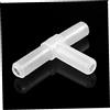 Hotaden 10pcs Fish Tank Pompa di Aria di Collegamento Plastica Bianco A Forma di T 3-Vie Acquario Pompa Aria Linea Tubi Giunti Connettori