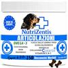 NUTRIZENTIS|Integratore Articulazioni Cane 150 Masticabili Cani Articulazioni Collagene per Cane Omega 3 Glucosamina Condroitina MSM Cozze Labbra Verdi|Prodotto in Europa|150 Mast. Gusto di Pollo