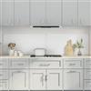 GeenYuu Pannello posteriore da cucina in vetro temperato trasparente, 2 pezzi, 100 x 50 cm, resistente al calore, con fori preforati, per cucina moderna, protezione dagli schizzi e facile da pulire