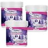 pluffy 2026 New Toilet Cleaning Foam, Touch Free Fizzy Foam Toilet Cleaner, Foaming Powder Toilet Bowl Cleaner Removes Stains in 20 Minutes, Prevents Limescale & Dirt Buildup (3 can)