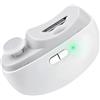 LEVMEK Tagliaunghie Elettrico Automatico 2 in 1 con Luce LED, Taglia e Lima Unghie Elettrica Silenziosa a 2 Velocità, Ricaricabile USB-C, Sicuro per Bambini, Adulti e Anziani