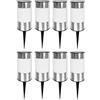 Eaxus 8 X Luci Solari Set con picchetto IP44 | lampade solari LED lampada solare da giardino lampada