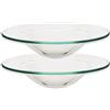 mtb more energy 2 x piatti di ricambio universali - Piatto in vetro vetro diametro 11,5 cm - luce aromatica lampada portacandela decorativo