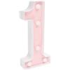 POPETPOP Luce Notturna a Numero LED Rosa in Plastica, Facile da Installare, Decorazione per Compleanni e Anniversari, Idea Regalo per Feste e Camera da Letto