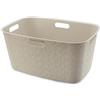 CURVER Softex - Cassettiera per biancheria da letto, 45 l, design elegante, leggera e pratica, 70% riciclata, 59 x 39 x 27 cm, colore: bianco sporco