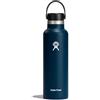 Hydro Flask - Standard Mouth - Bottiglia d'acqua da 621 ml (21 oz) - Acciaio inossidabile con isolamento sottovuoto, coperchio a prova di perdite e rivestimento in polvere - Standard Mouth - Indigo